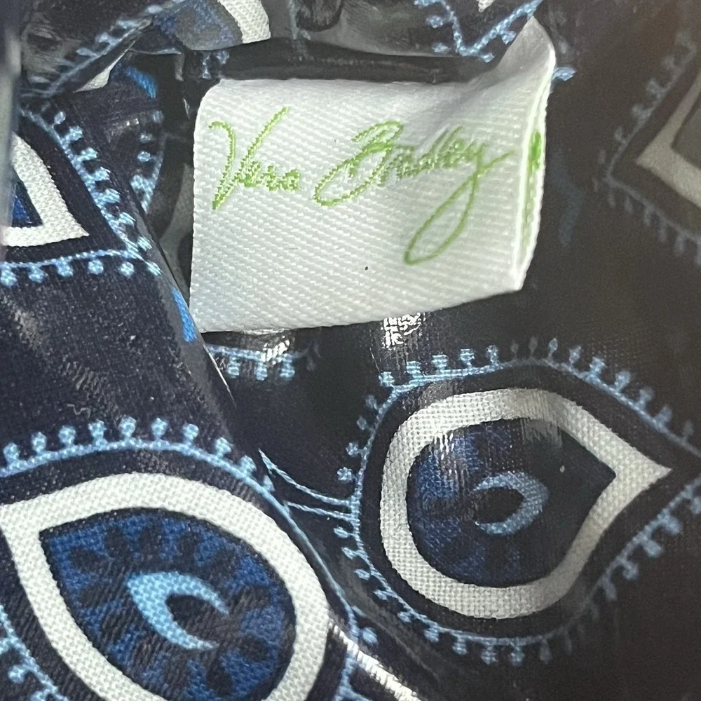 Vera Bradley Small‎ Marrakesh Motifs Blue Cosmetic Makeup Bag NEW